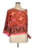 Chico's 100% Polyester Orange 3/4 Sleeve Blouse Size XL (3) - photo 1