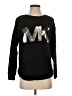MICHAEL Michael Kors Metallic Black Sweatshirt Size S - photo 1