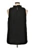 Unbranded 100% Polyester Black Sleeveless Blouse Size XL - photo 2