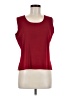 MING WANG 100% Acrylic Red Sleeveless Top Size M - photo 1