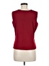 MING WANG 100% Acrylic Red Sleeveless Top Size M - photo 2