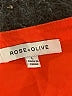 Rose + Olive 100% Rayon Orange Short Sleeve Blouse Size L - photo 7