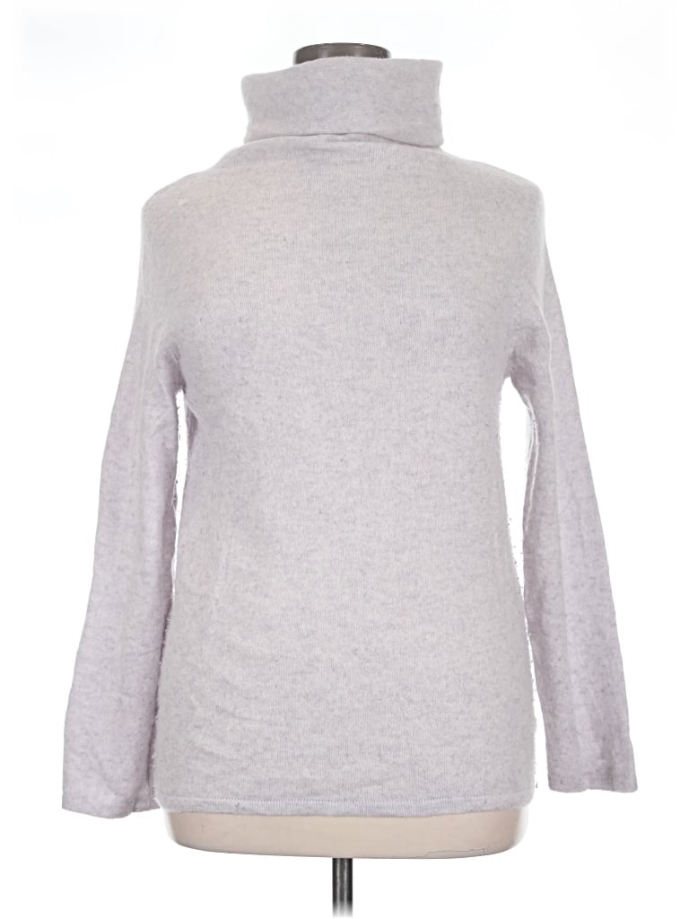 Pre-owned Pure Collection Cashmere Pullover Sweater In Gray