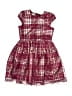 Blueberi Boulevard 100% Polyester Plaid Burgundy Dress Size 8 - photo 1