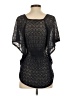 Moth 100% Cotton Black Short Sleeve Top Size S - photo 2