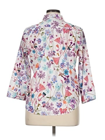 Coldwater Creek 3/4 Sleeve Button-Down Shirt (view 2)