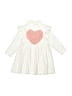 Unbranded Hearts Ivory Dress Size 12-18 mo - photo 1