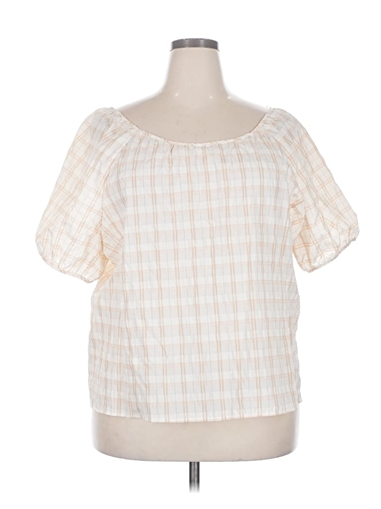 Jcrew Short Sleeve Blouse In Ivory