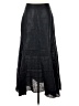 Eccoci 100% Acetate Solid Black Formal Skirt Size 4 - photo 2