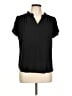 41Hawthorn 100% Polyester Black Short Sleeve Blouse Size L - photo 1