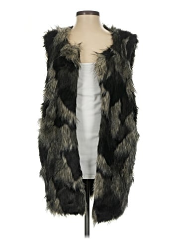 BCBGeneration Faux Fur Vest (view 1)