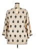 Assorted Brands Tan 3/4 Sleeve Blouse Size XXL - photo 2
