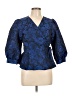 Y.A.S 100% Polyester Blue 3/4 Sleeve Blouse Size L - photo 1