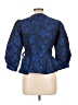 Y.A.S 100% Polyester Blue 3/4 Sleeve Blouse Size L - photo 2