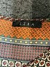 Ezra Stripes Color Block Brown 3/4 Sleeve Blouse Size L (estimated) - photo 4