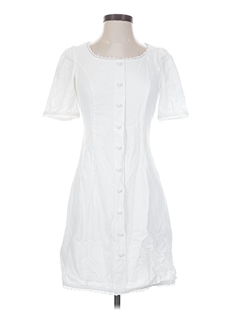 Pre-owned J By Joie Casual Dress In White