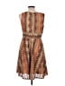 Gabby Skye 100% Polyester Argyle Brown Cocktail Dress Size 12 - photo 2