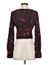 Leith 100% Polyester Burgundy Long Sleeve Blouse Size XS - photo 2