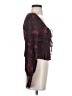 Leith 100% Polyester Burgundy Long Sleeve Blouse Size XS - photo 4