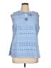 Talbots Blue Sleeveless Blouse Size XL - photo 1