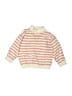 Mori 100% Cotton Stripes Orange Pullover Sweater Size 9-12 mo - photo 1
