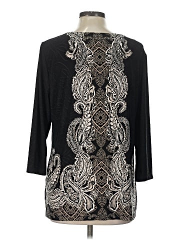 JM Collection 3/4 Sleeve Top (view 2)