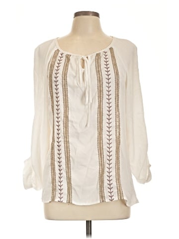 Adiva 3/4 Sleeve Blouse (view 1)