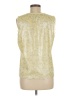 Coldwater Creek 100% Polyester Gold Sleeveless Top Size M - photo 2