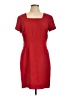 Depeche Mode 100% Polyester Solid Red Casual Dress Size 10 - photo 1