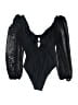 Venus Solid Black Swimsuit Top Size 8 - photo 2