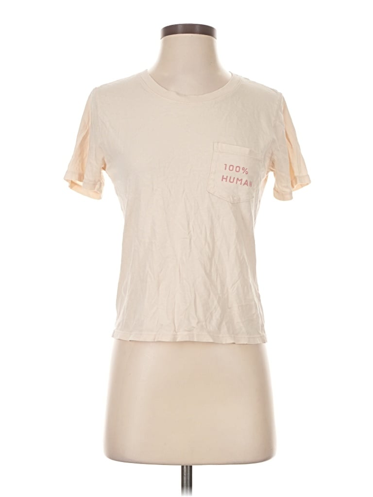 Pre-owned Everlane Short Sleeve T-shirt In Ivory