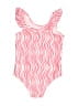 Baby Gap Chevron-herringbone Pink One Piece Swimsuit Size 4T - photo 2