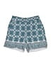 Boden 100% Linen Paisley Teal Shorts Size 2 - photo 1