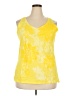 Hanes Yellow Sleeveless Blouse Size 2X - photo 1
