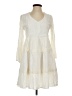Easel 100% Rayon Ivory Casual Dress Size S - photo 1