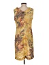 Paul Stuart Paisley Yellow Cocktail Dress Size S (estimated) - photo 2