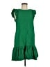 CeCe Solid Green Casual Dress Size 8 - photo 1