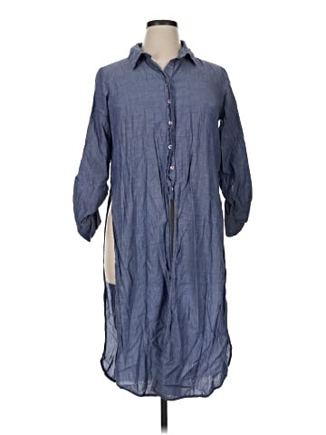 FASHION TO FIGURE 3/4 Sleeve Button-Down Shirt (view 1)