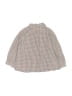Bonpoint 100% Cotton Checkered-gingham Brown Long Sleeve Button-Down Shirt Size 12 - photo 2