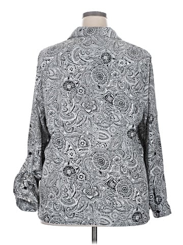 NY Collection Long Sleeve Blouse (view 2)