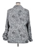 NY Collection Paisley Gray Long Sleeve Blouse Size 3X - photo 2