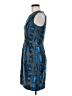 Milly 100% Polyester Graphic Blue Cocktail Dress Size 6 - photo 5
