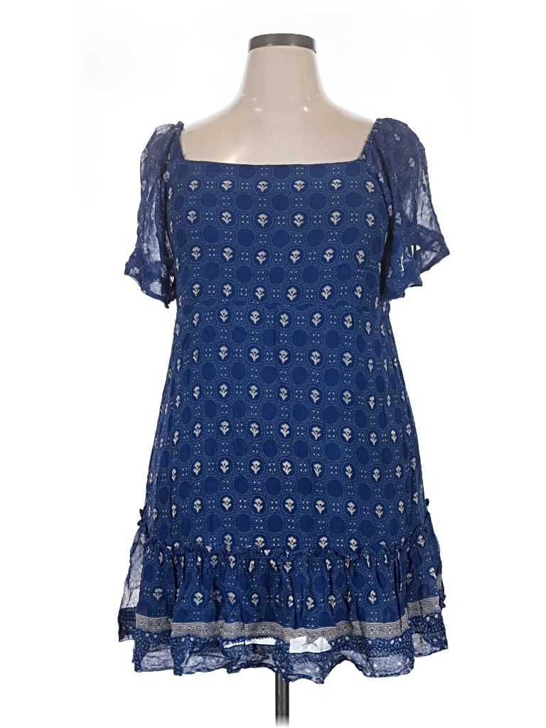 Pre-owned Maeve By Anthropologie Casual Dress In Blue