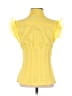 Bebe Yellow Short Sleeve Blouse Size XS - photo 2