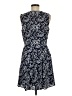 Maison Jules 100% Polyester Paisley Blue Casual Dress Size 8 - photo 2