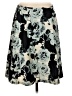 Talbots Floral Black Casual Skirt Size 8 Petite - photo 1