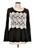 A'reve Black Long Sleeve Top Size LgEstimated - photo 1