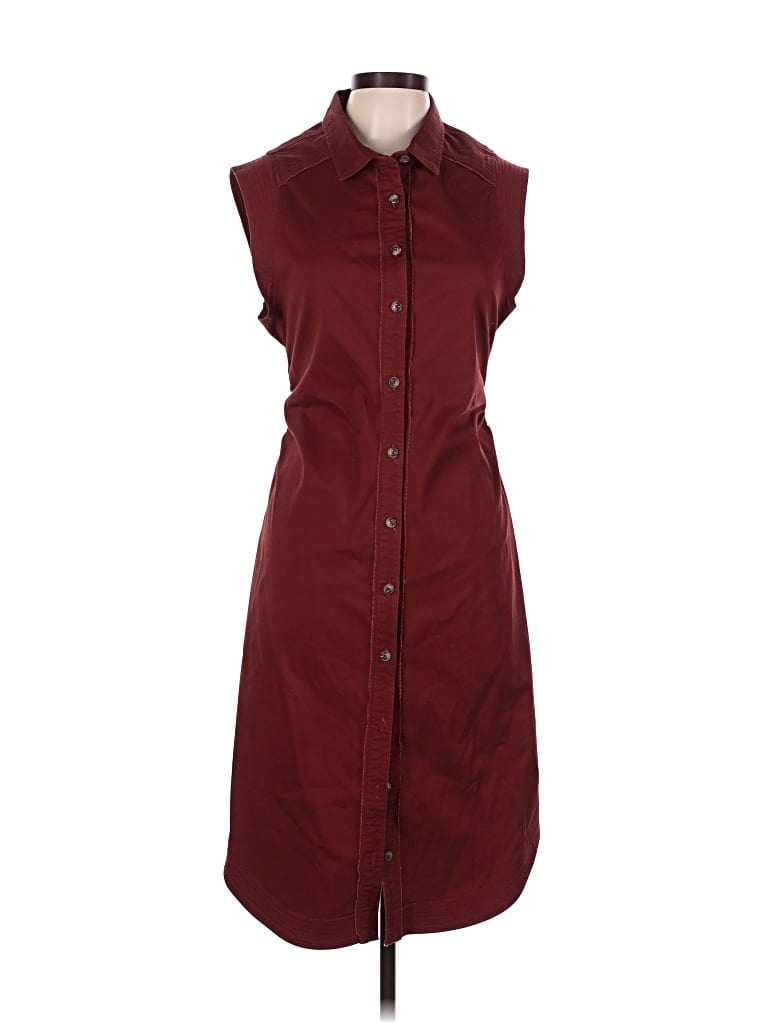 Pre-owned Pilcro Casual Dress In Burgundy