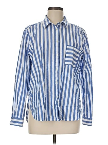 Ann Taylor LOFT Long Sleeve Button-Down Shirt (view 1)