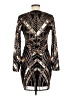 Express 100% Polyester Graphic Black Cocktail Dress Size M - photo 2